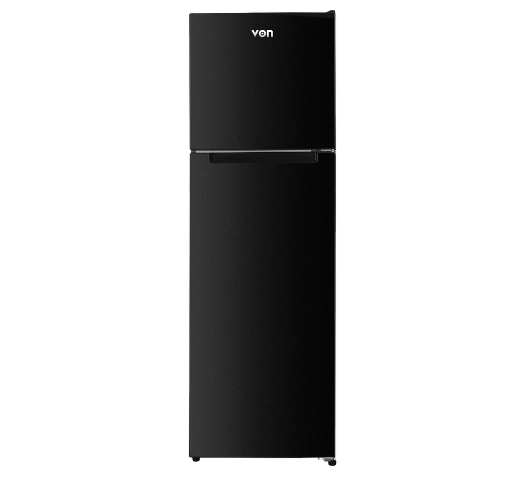 VON VRT-247NRAK Double Door Fridge, Top Mount Freezer, No Frost , 247L