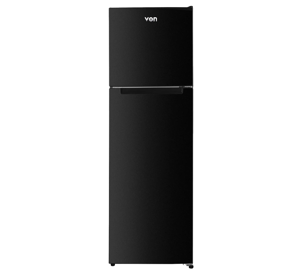 VON VRT-247NRAK Double Door Fridge, Top Mount Freezer, No Frost , 247L