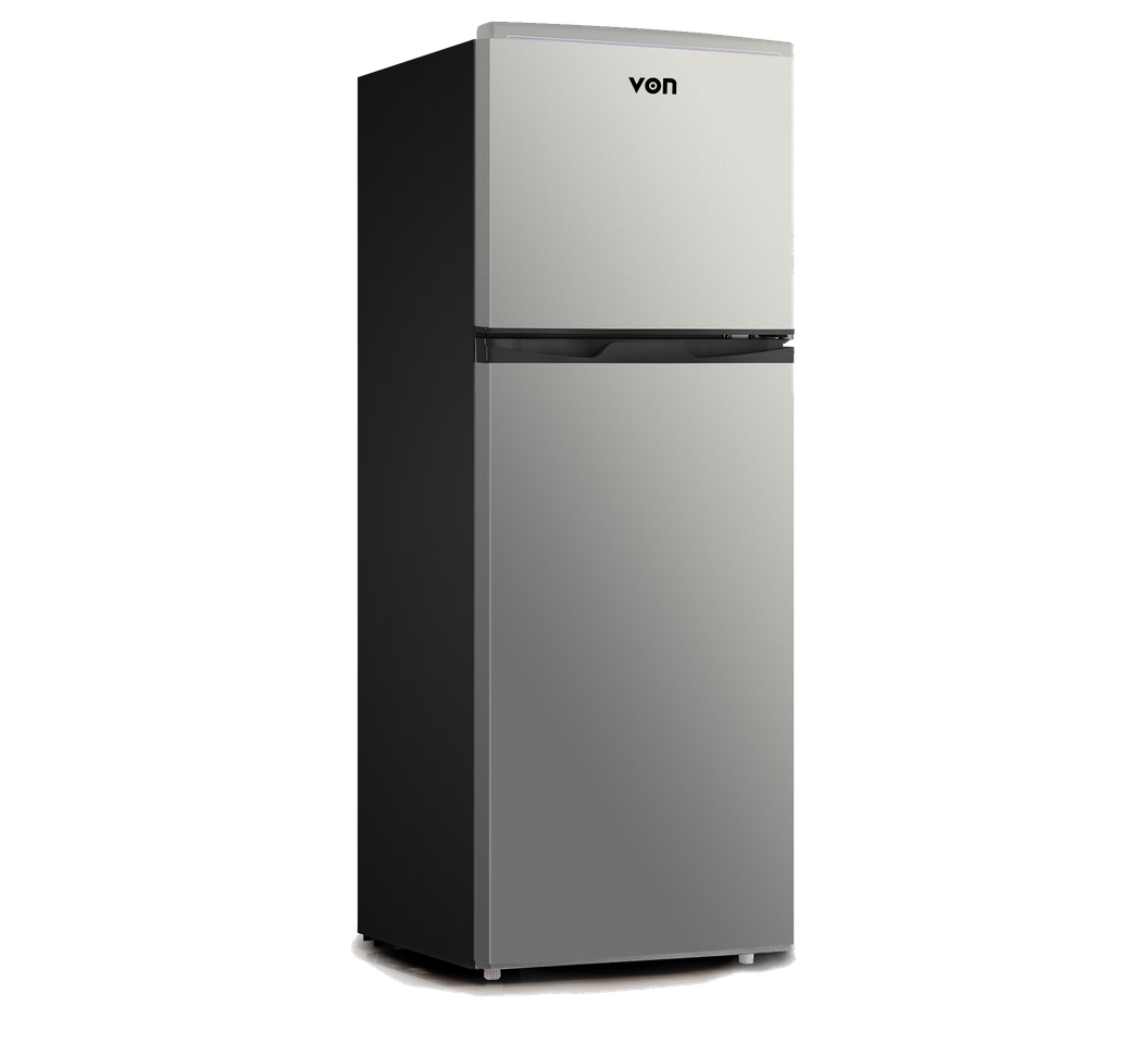 VON VART-19DHS Double Door Fridge, Top Mount Freezer- 134L