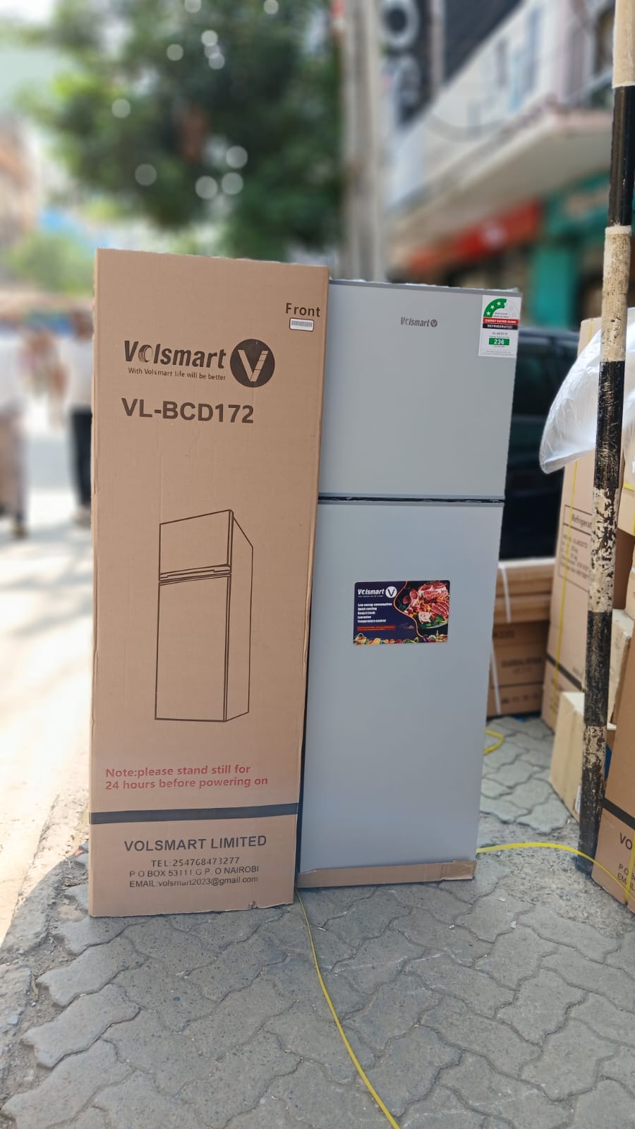 VOLSMART&nbsp;172LITRES&nbsp;DOUBLE&nbsp;DOOR&nbsp;REFRIGERATOR&nbsp;