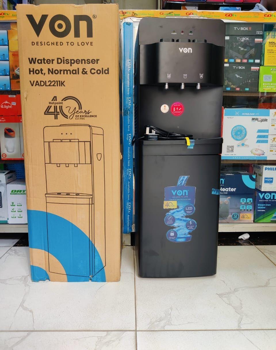 VON VADL2211K Electric Cooling Storage Cabinet Water Dispenser