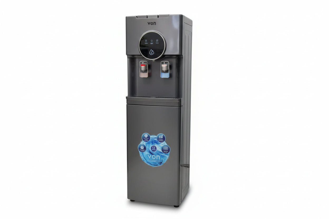 VON VDE-305CLS Bottom Loading Water Dispenser, Free Standing, Electric Cooling – Silver
